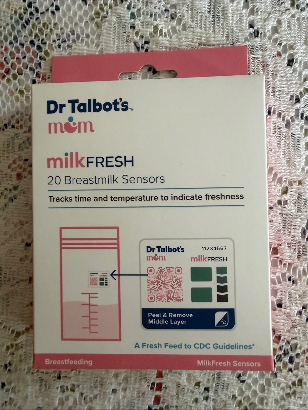 fresh Pink and White milkFRESH Breastmilk Sensor Pack by fresh